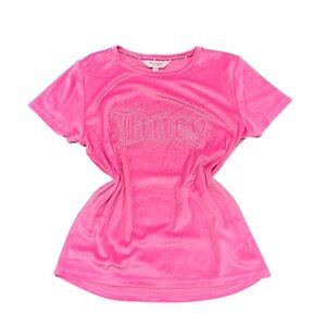 Juicy Couture Vibrant Pink Velour Tee